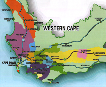 Die Weinbaugebiete Südafrikas